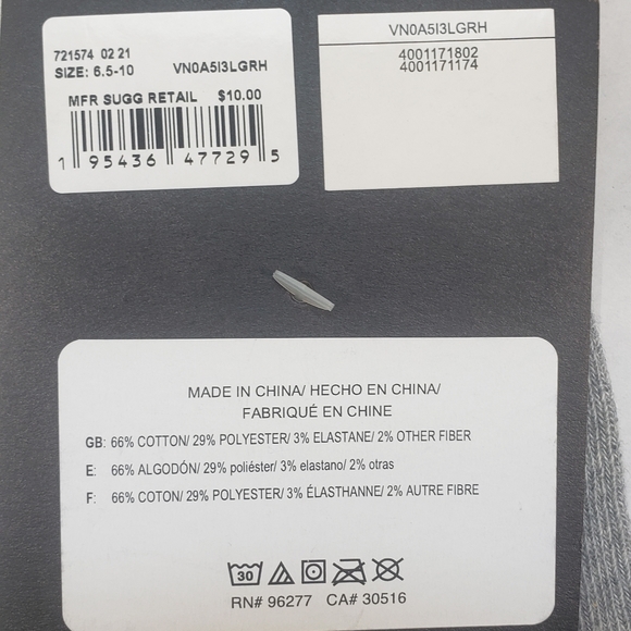 NWT Women's Vans Ankle Socks - Picture 3 of 6